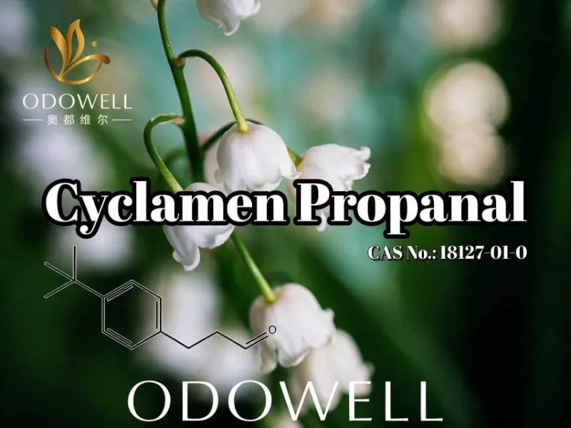 ODOWELL anbefaler Cyclamen Propanal til friske blomster- og muguet-duftapplikationer